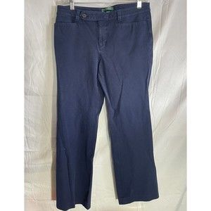 Lauren Ralph Lauren Pants Women's Size 8 Adelle Straight Navy Blue